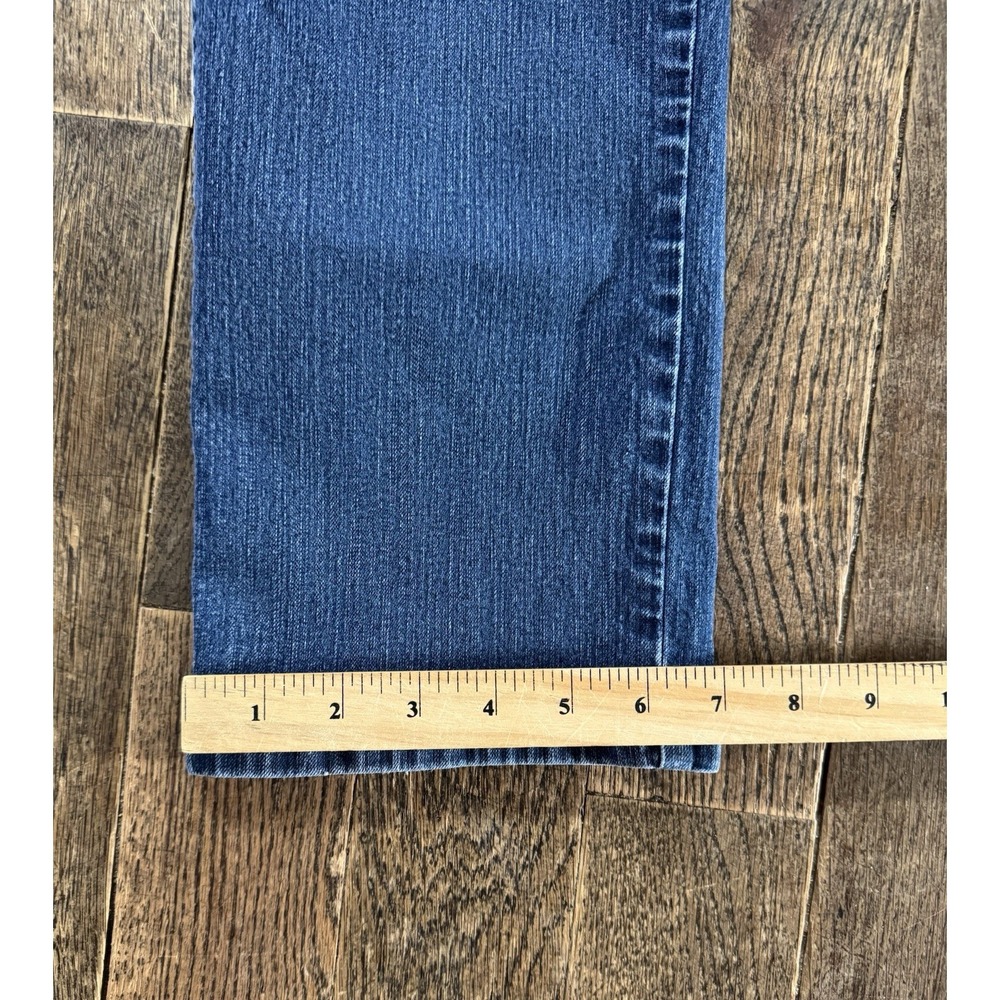Chico's Jeans Women's Sz 2 Short (W34xL27) US L/12 Blue Mid Rise Straight - Picture 3 of 8